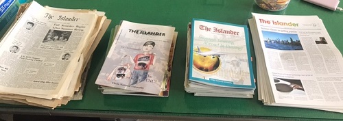 ▲ All of the Islander issues sent to the JNU Museum this past April